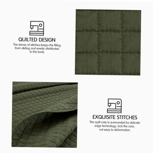 🆕⭐Boho Olive green quilted comforter set - Picture 5 of 9